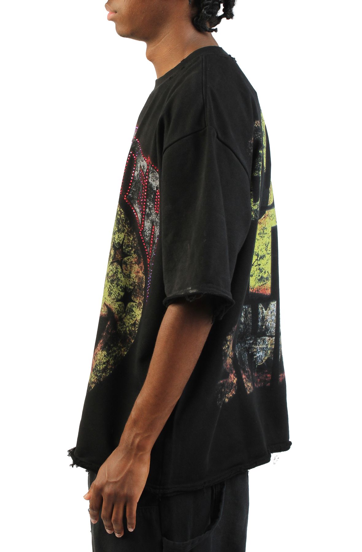 REBEL MINDS Sinister Heavy T-Shirt 3163-110BLK - Shiekh