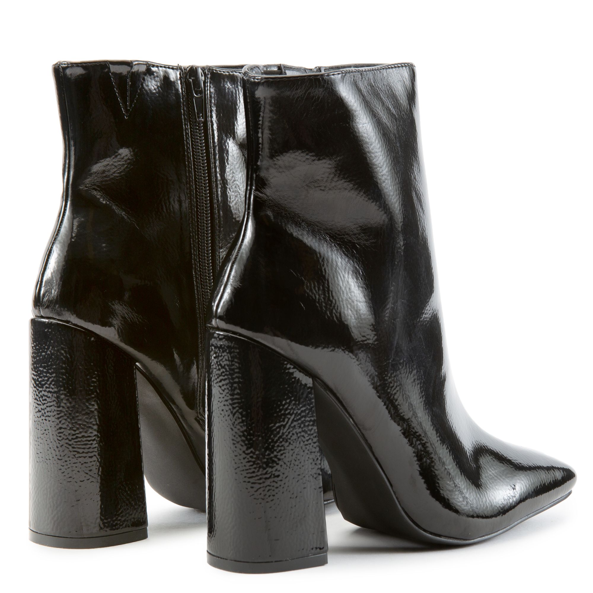 LILIANA Magnum-2 Squared Toe Booties MAGNUM-2-BLK - Shiekh