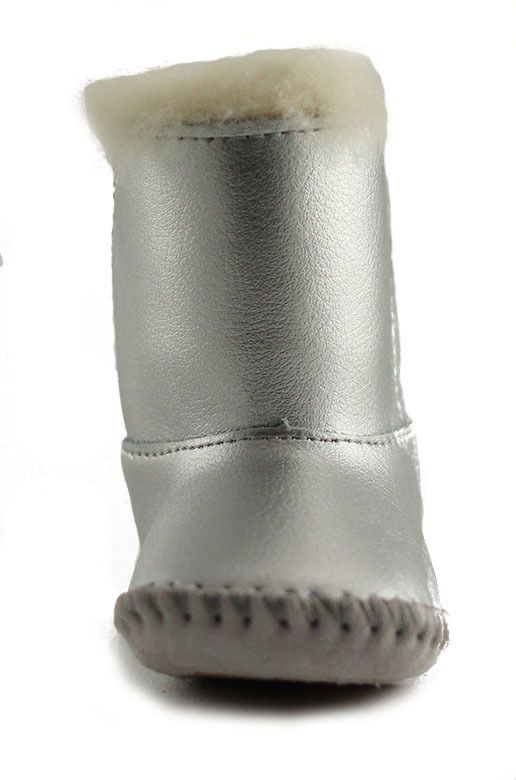 Girls UGG Austraila Metallic top Silver Boots