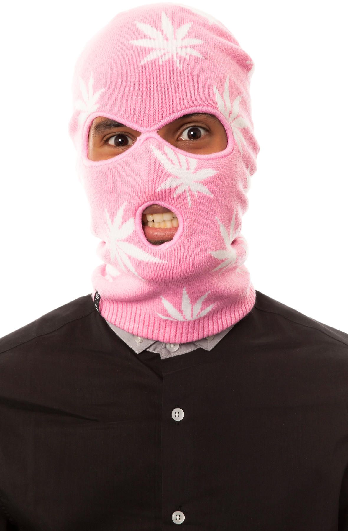 HUF The Plantlife Ski Mask in AC34008PNK Shiekh