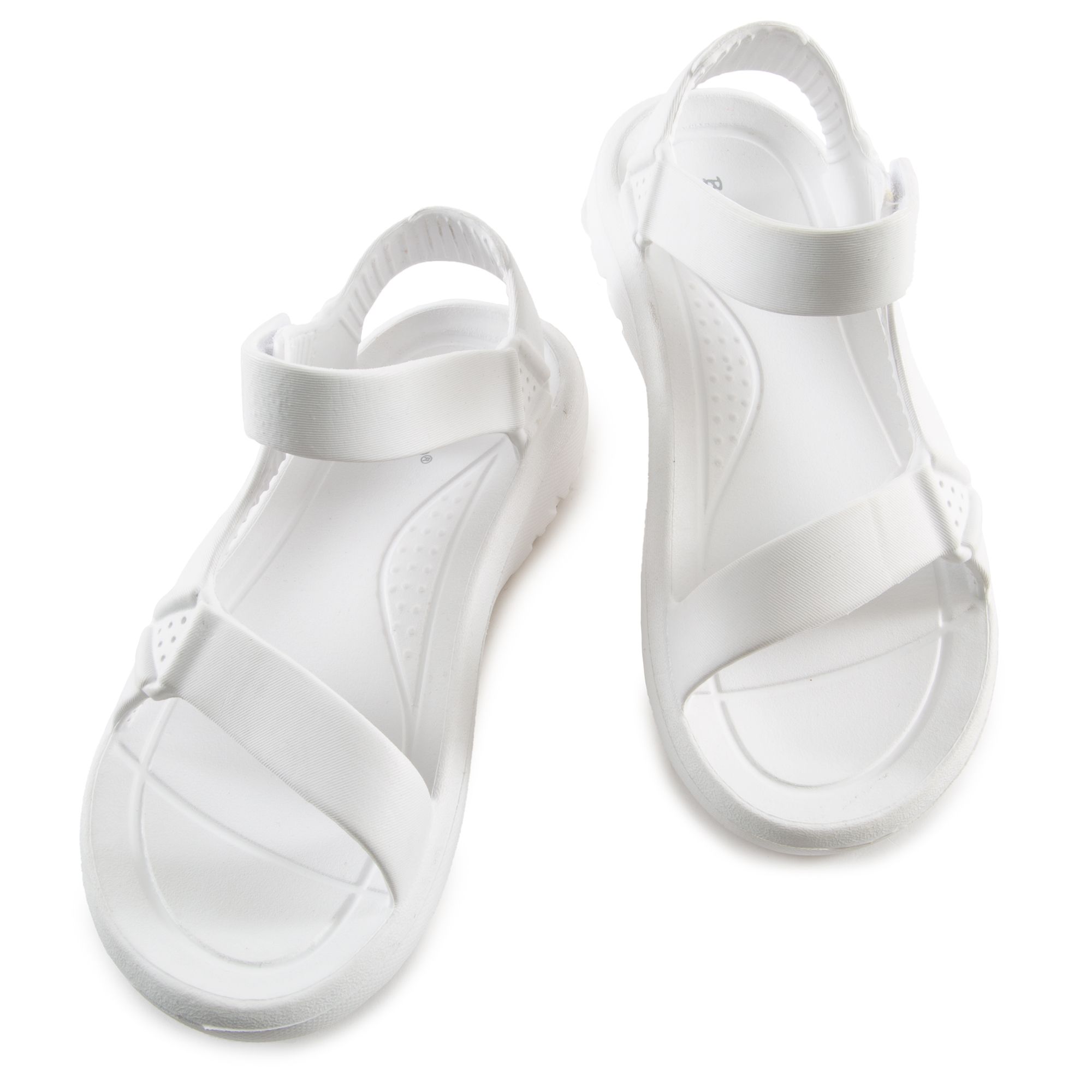 bass white sandals