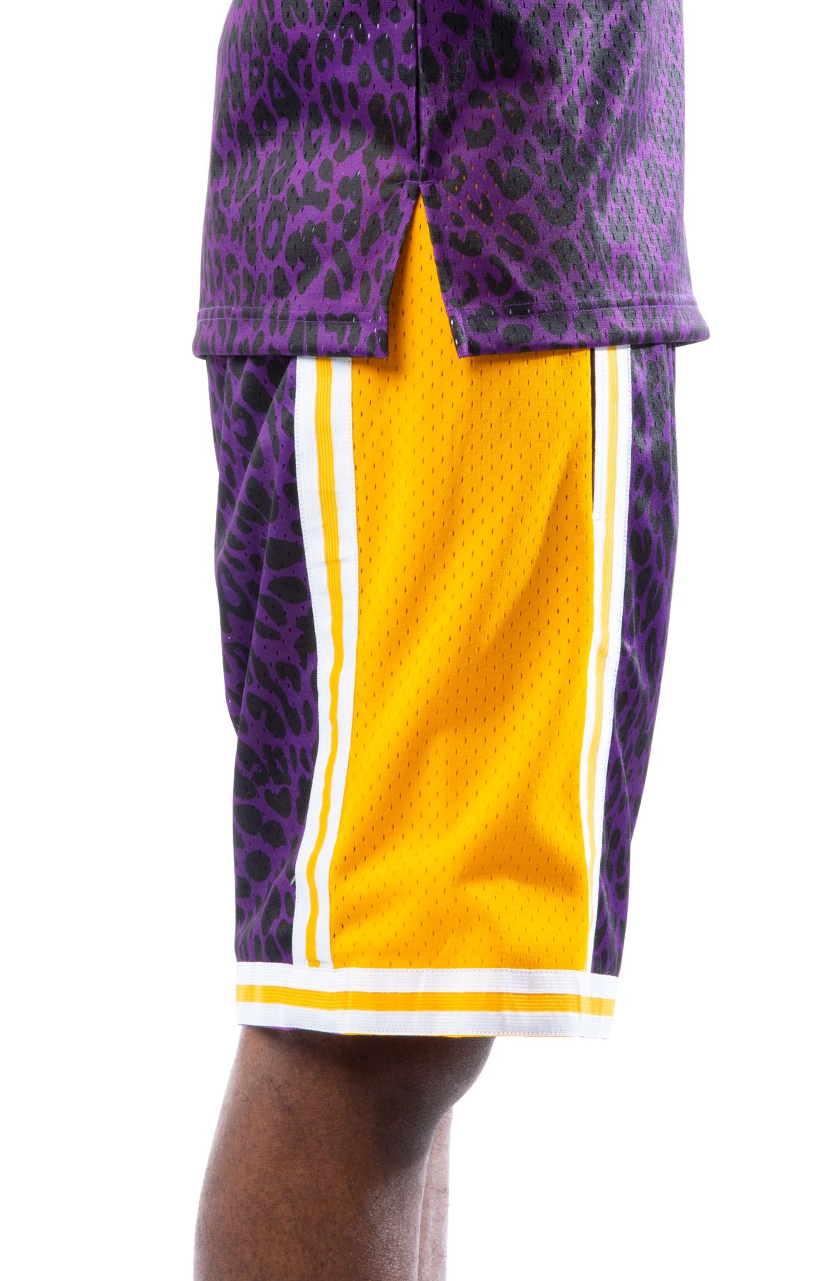 Mitchell & Ness Men's LA Lakers Wild Life Swingman Shorts