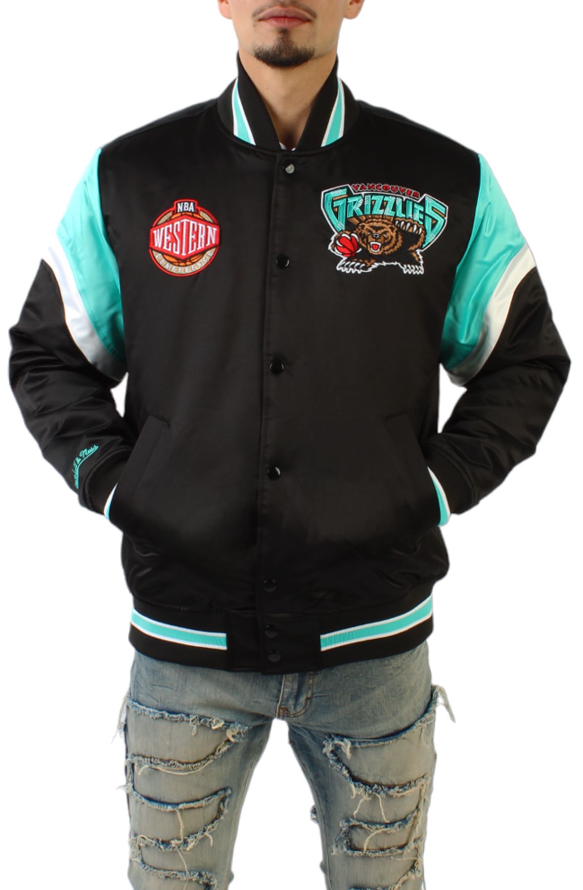 Mitchell and shop ness grizzlies jacket