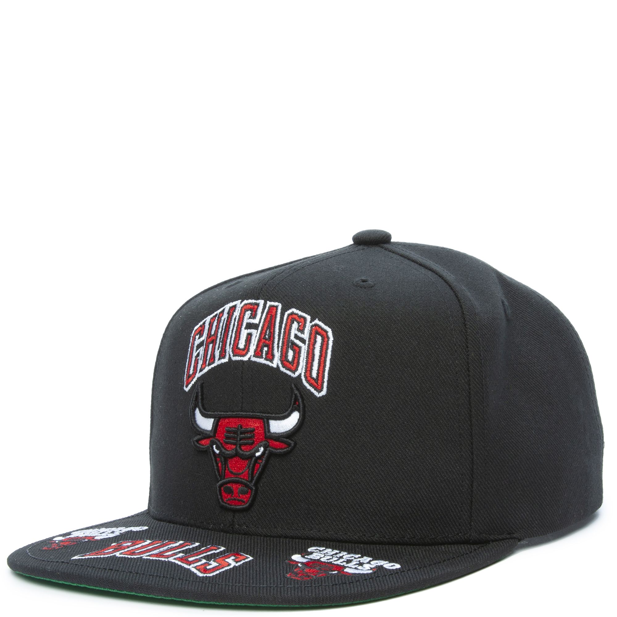 MITCHELL AND NESS Chicago Bulls Front Loaded Snapback Hat HHSS2998