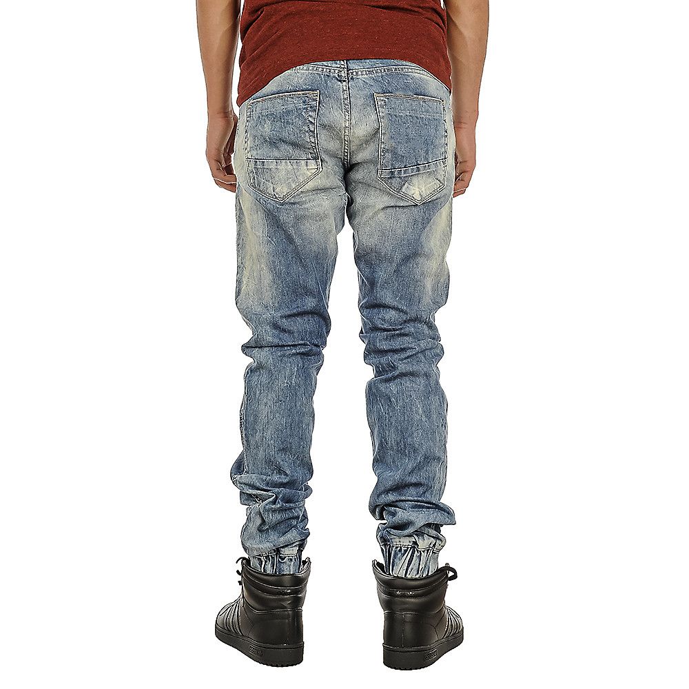 mens denim jogger pants