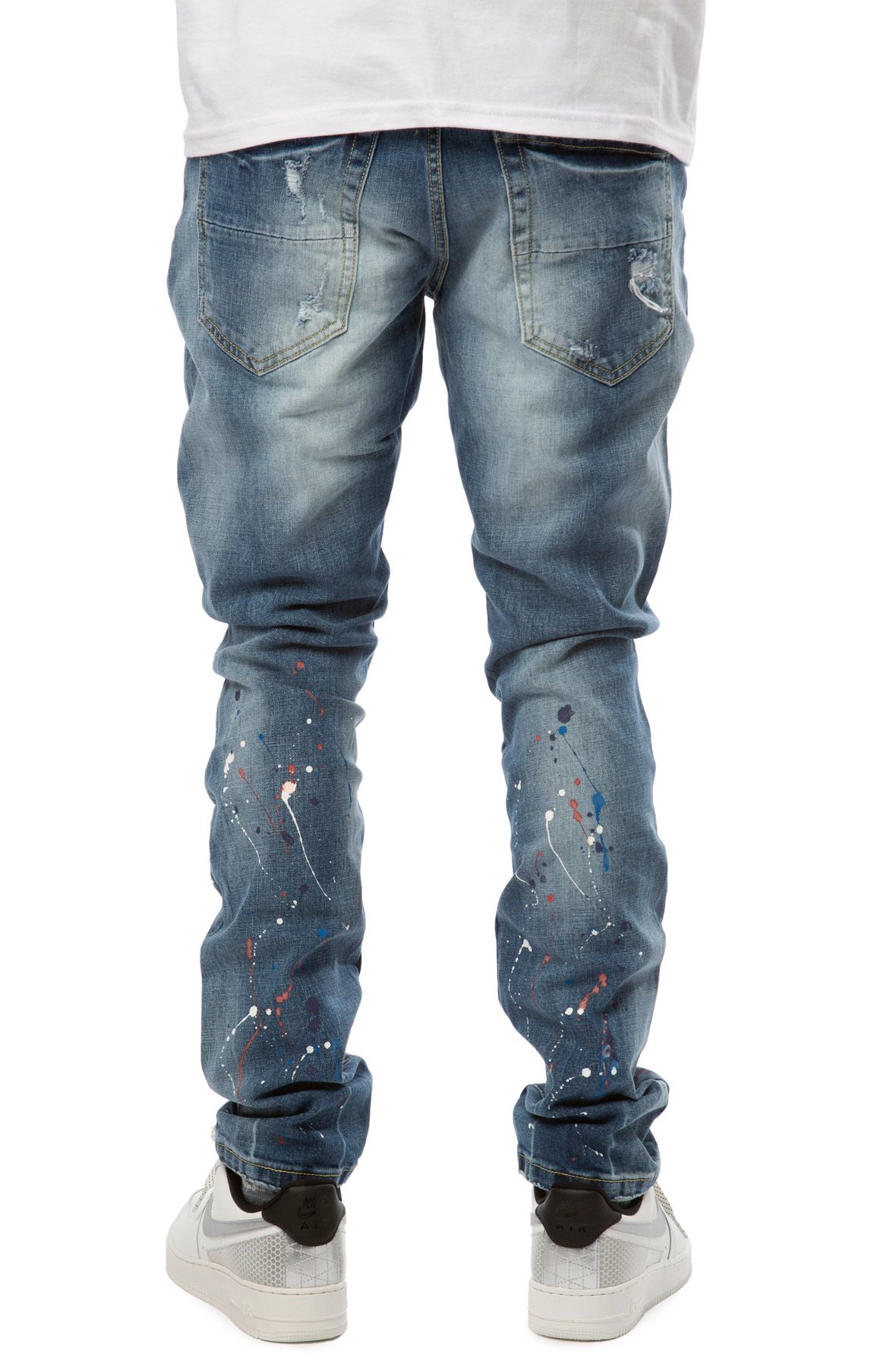 FOREIGN LOCALS Skaar Ripped Jeans FL-21004MSW - Shiekh