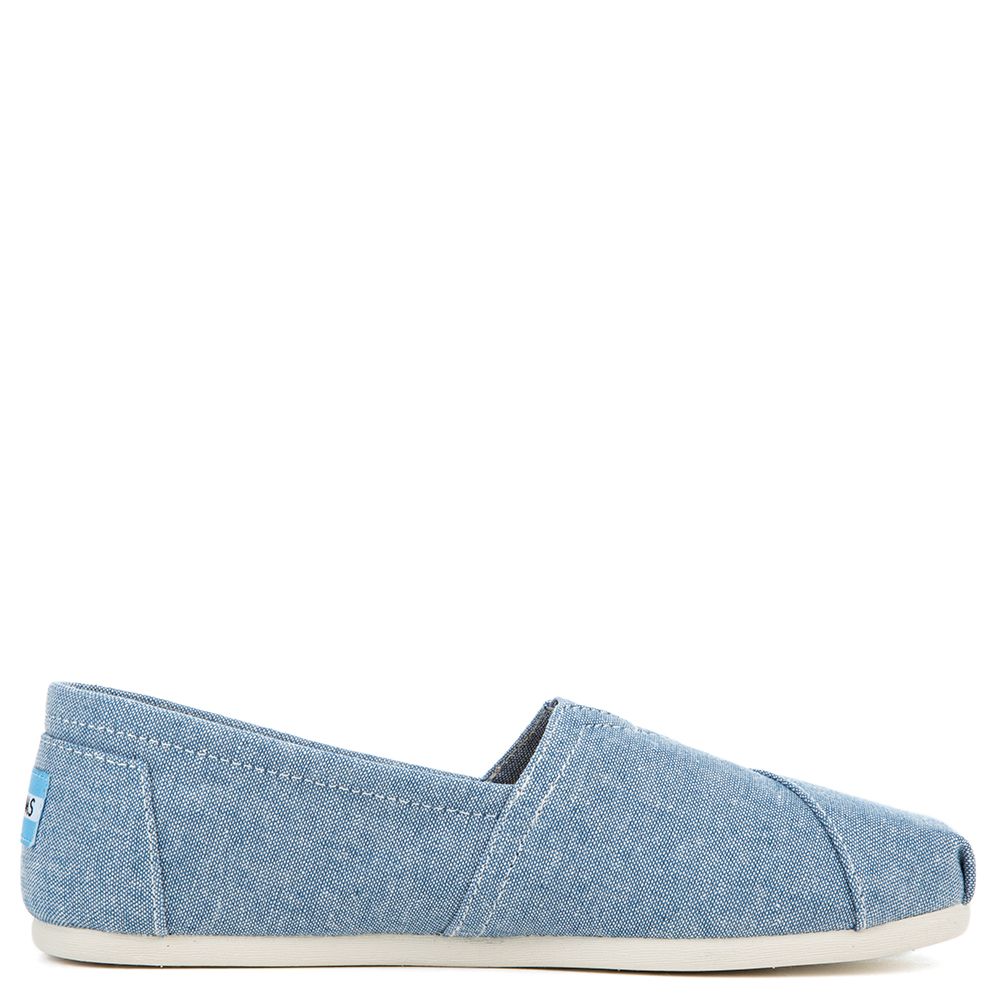 Toms blue slub chambray women's classics outlet