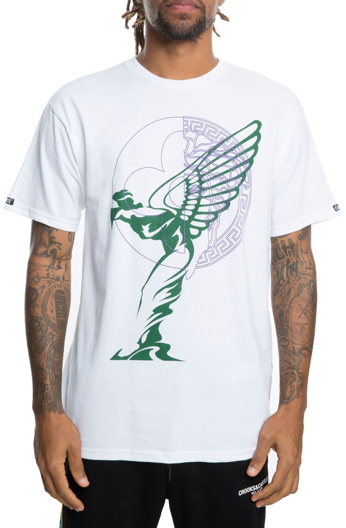 CROOKS & CASTLES The Royal Highness Tee in I1870706WHT Shiekh