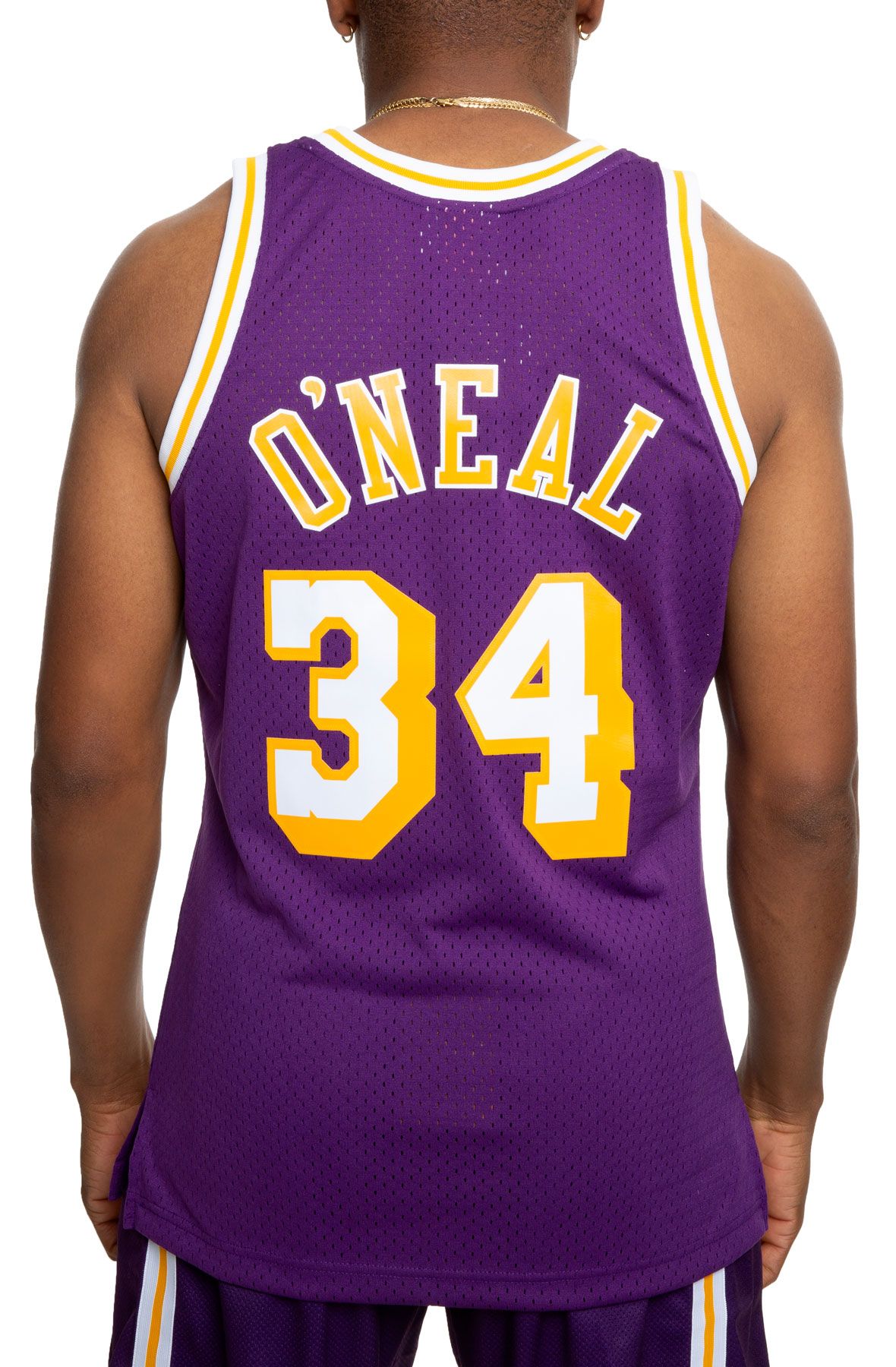 Mitchell & Ness Los Angeles Lakers Home 1996-97 Shaquille O'Neal Swingman Jersey Light Gold
