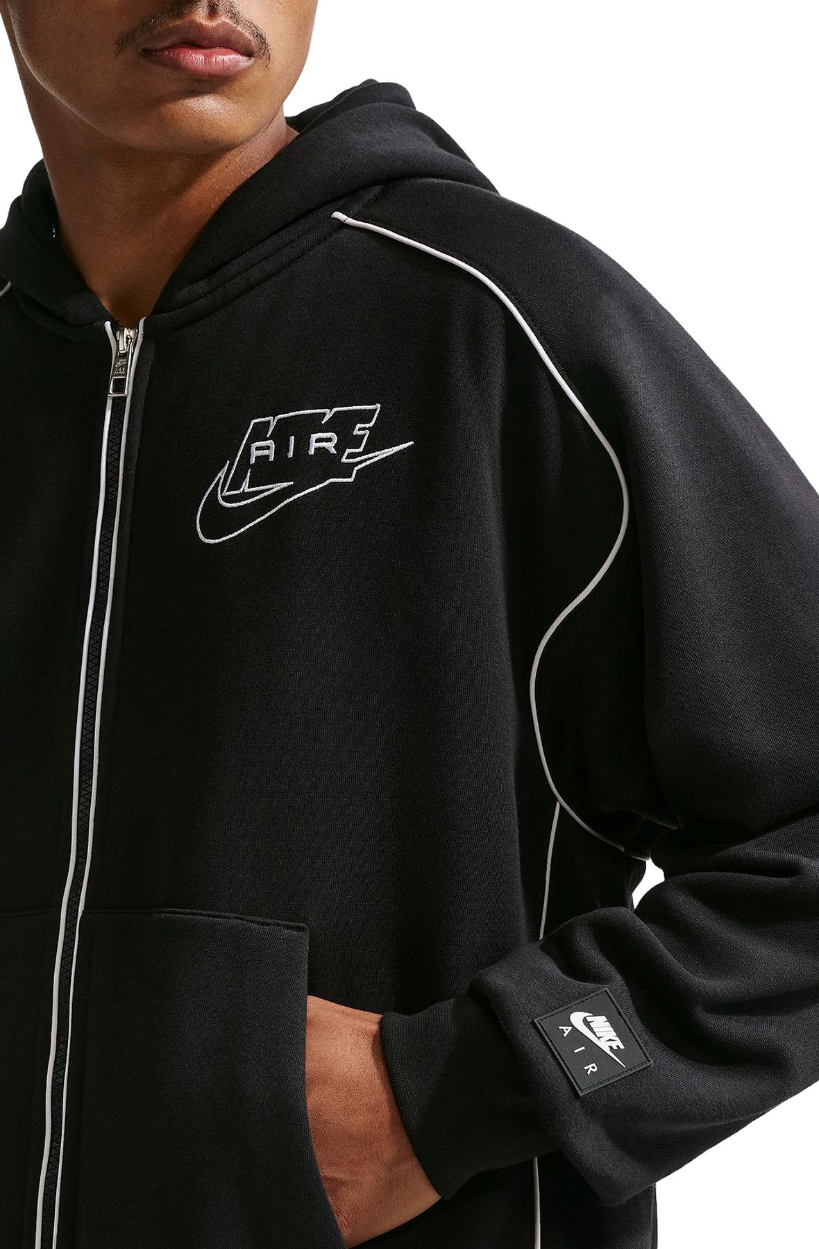 NIKE Air Full-Zip Fleece Hoodie IF1274 010 - Shiekh