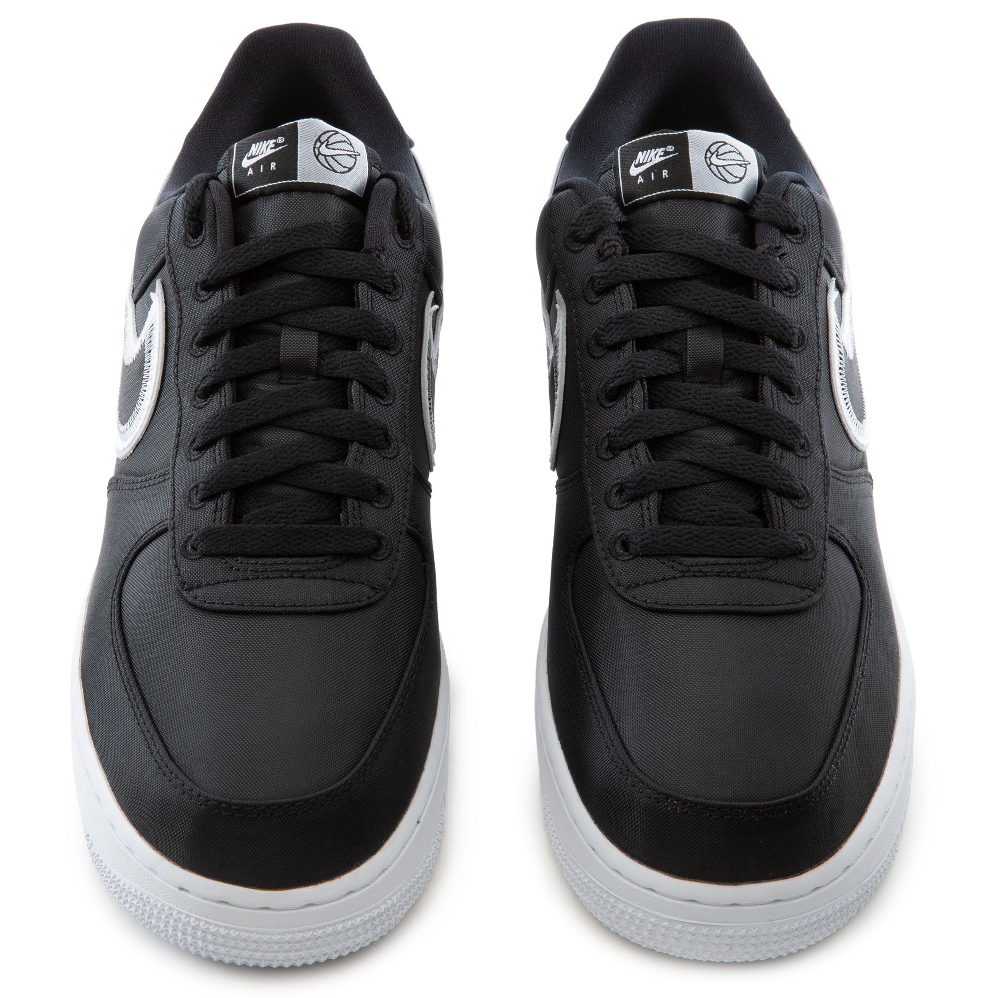 nike air force 1 black white wolf grey