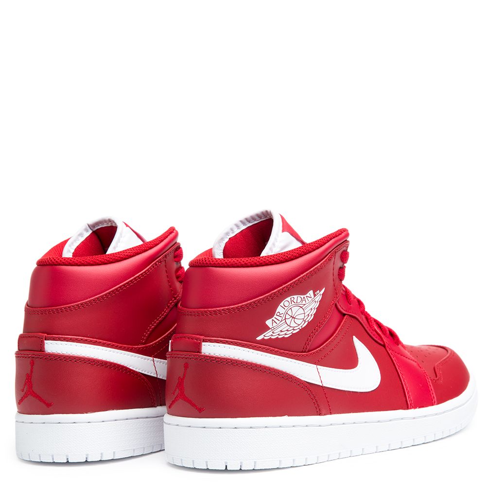 air jordan 1 mid gym red white