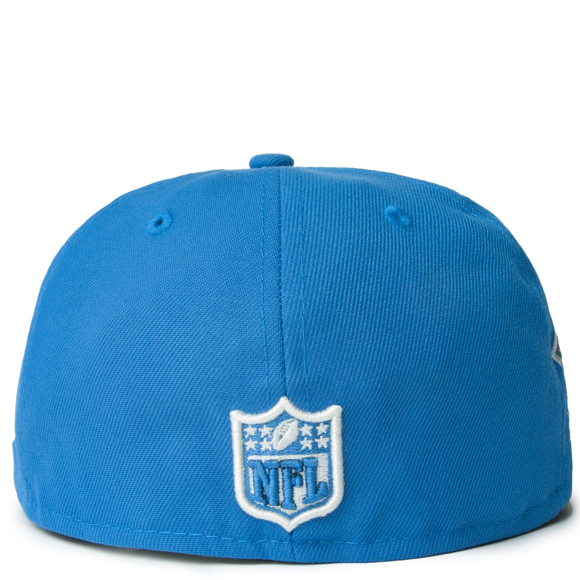 New Era Men's Detroit Lions Logo Blue 59Fifty Fitted Hat