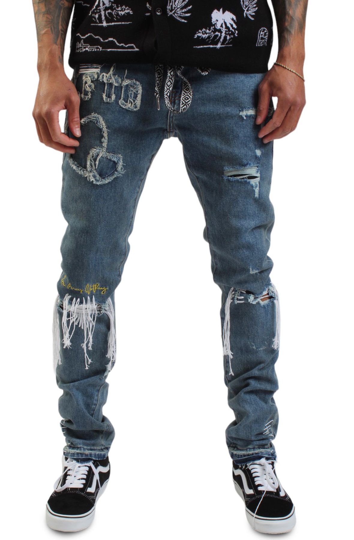 【SURGERY】30° Jeans Scorched Scab Jeans - 35x30 – bizzrad