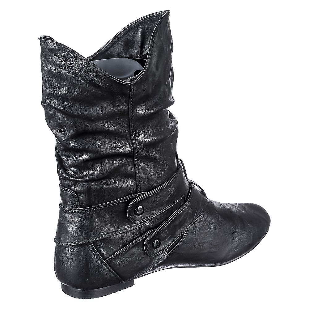 SHIEKH Pocket Boot Vickie-16 VICKIE-16/BLACK PU - Shiekh