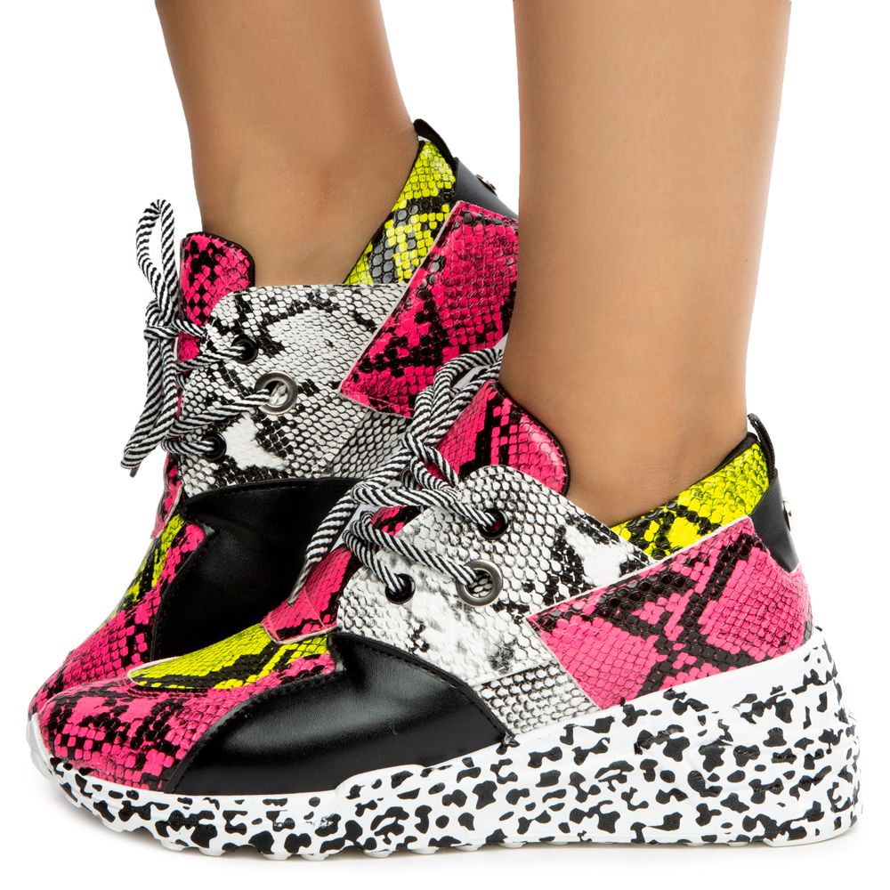 YOKI SHOES Kita Platform Sneakers KITA-PNK - Shiekh