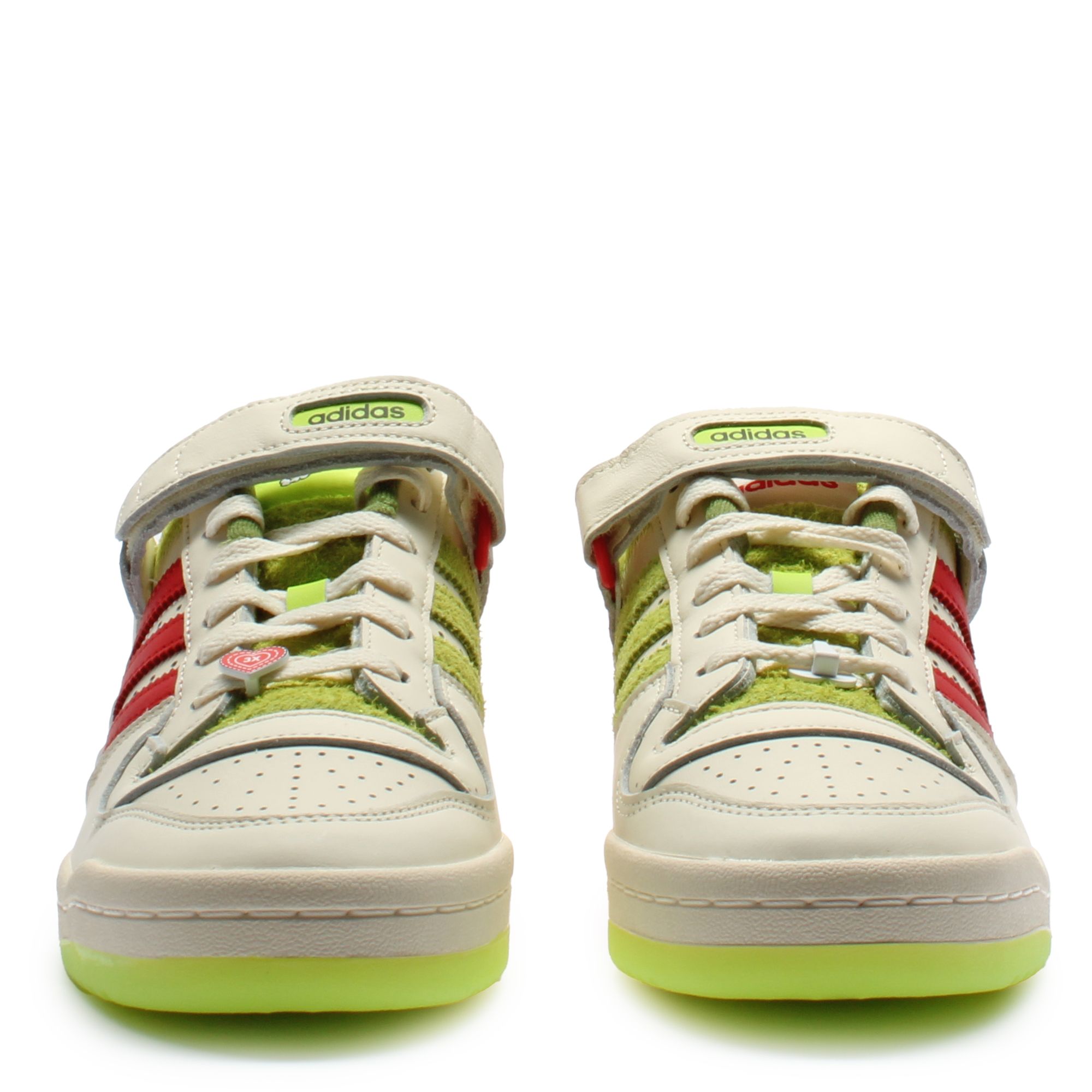 Mens Size 8.5-Adidas Forum Low x Grinch Christmas ID3512 All Accessories NEW nby Adidas Forum Low x The Grinch Cream White / Collegiate Red  main image 2