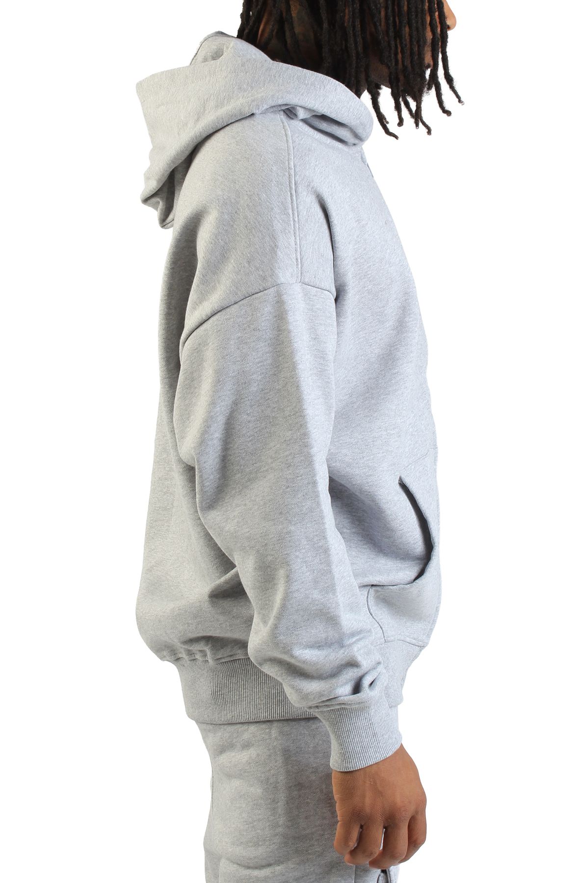 REBEL MINDS Cropped FZ Hoodie 952-311HGREY - Shiekh
