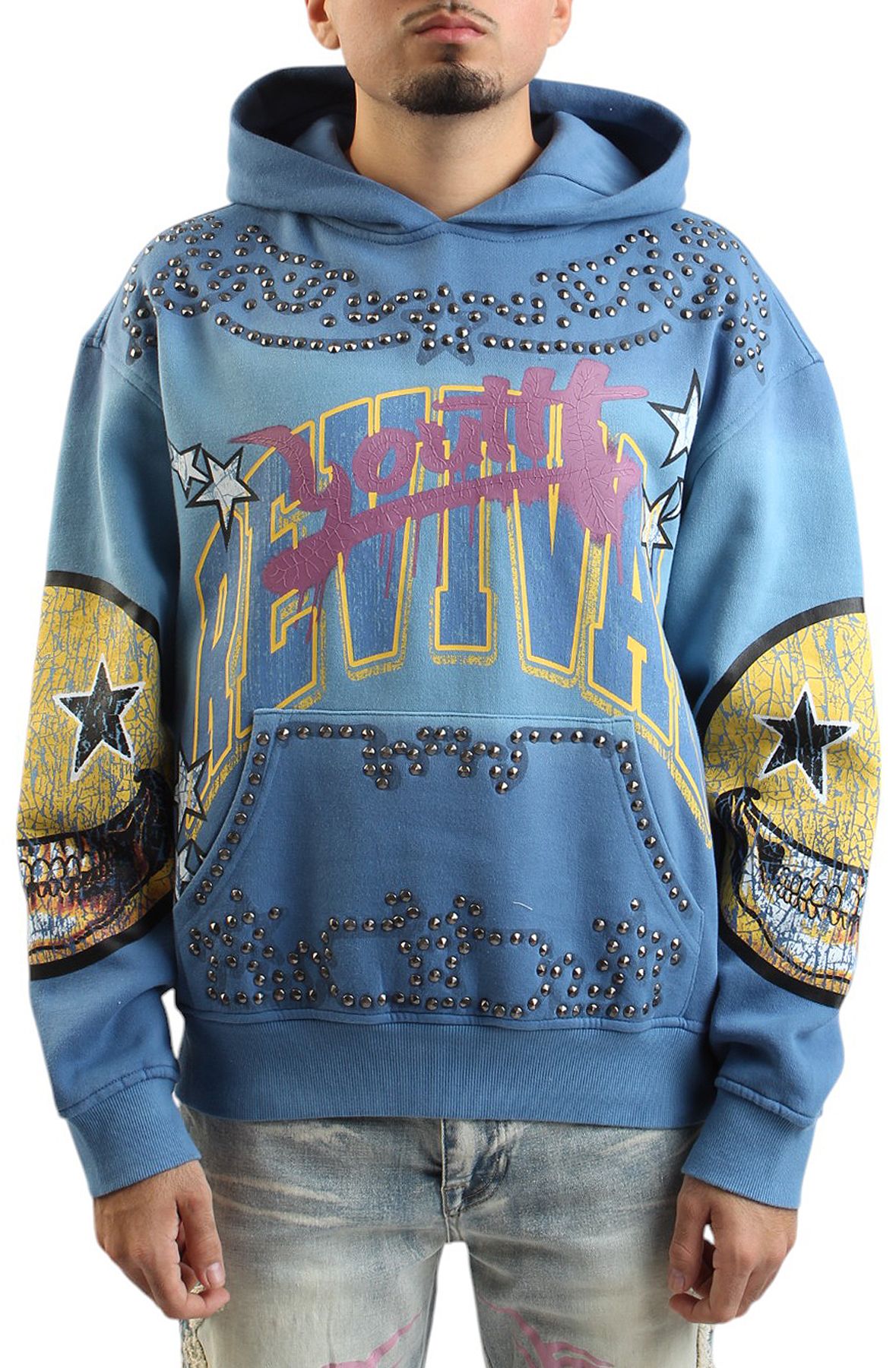SMOKE RISE Revival Vintage Wash Hoodie F025158SK-DUSK - Shiekh