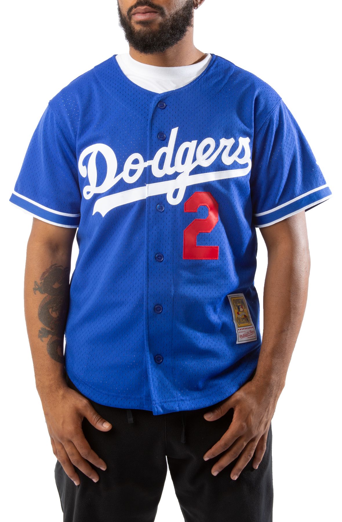 MITCHELL AND NESS Los Angeles Dodgers Authentic Jersey  ABBF3099-LAD95TLSROYA - Shiekh