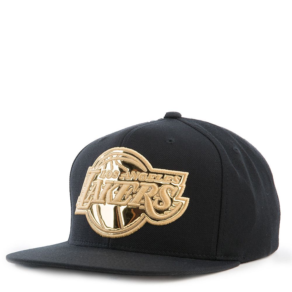 black and gold lakers hat