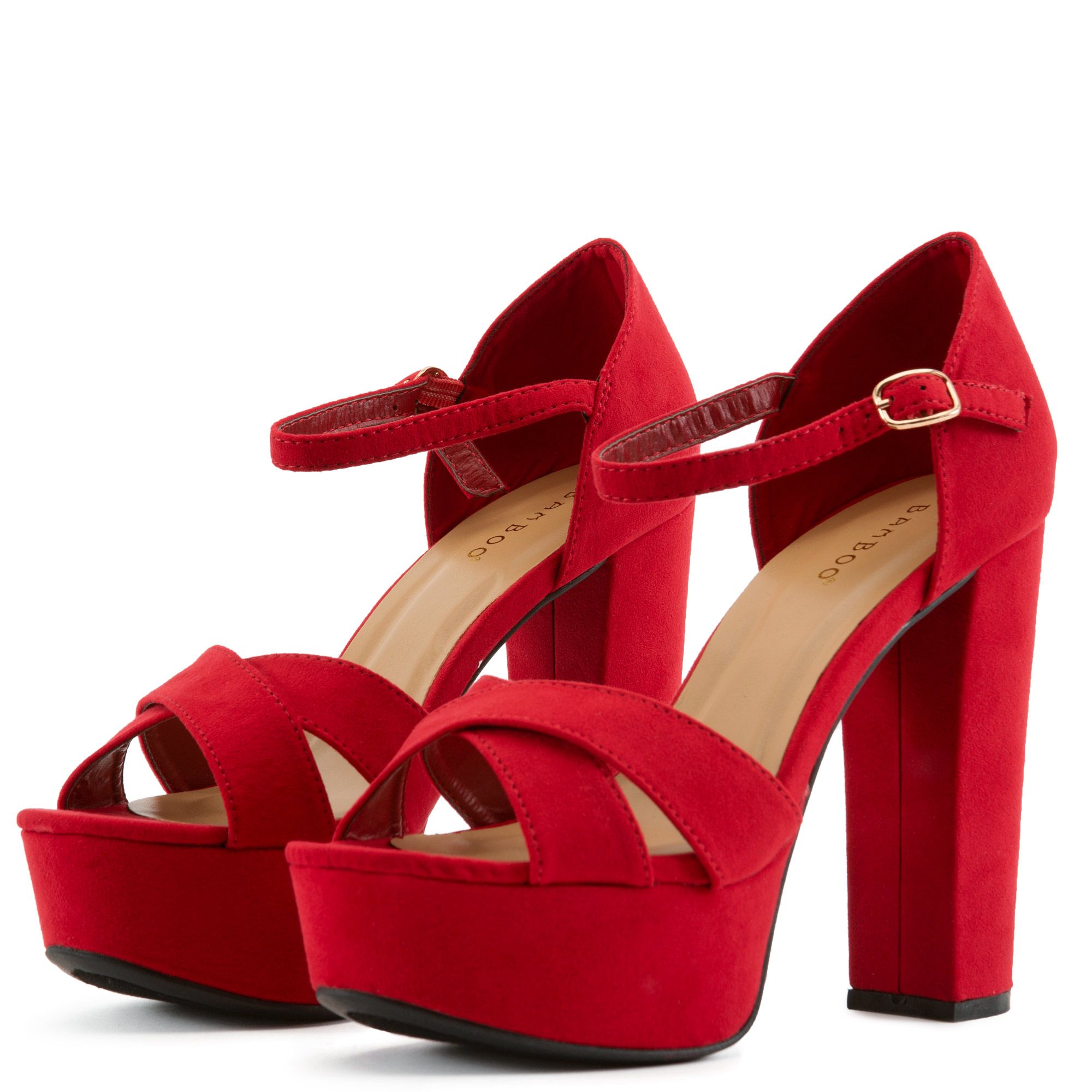 criss cross platform heels