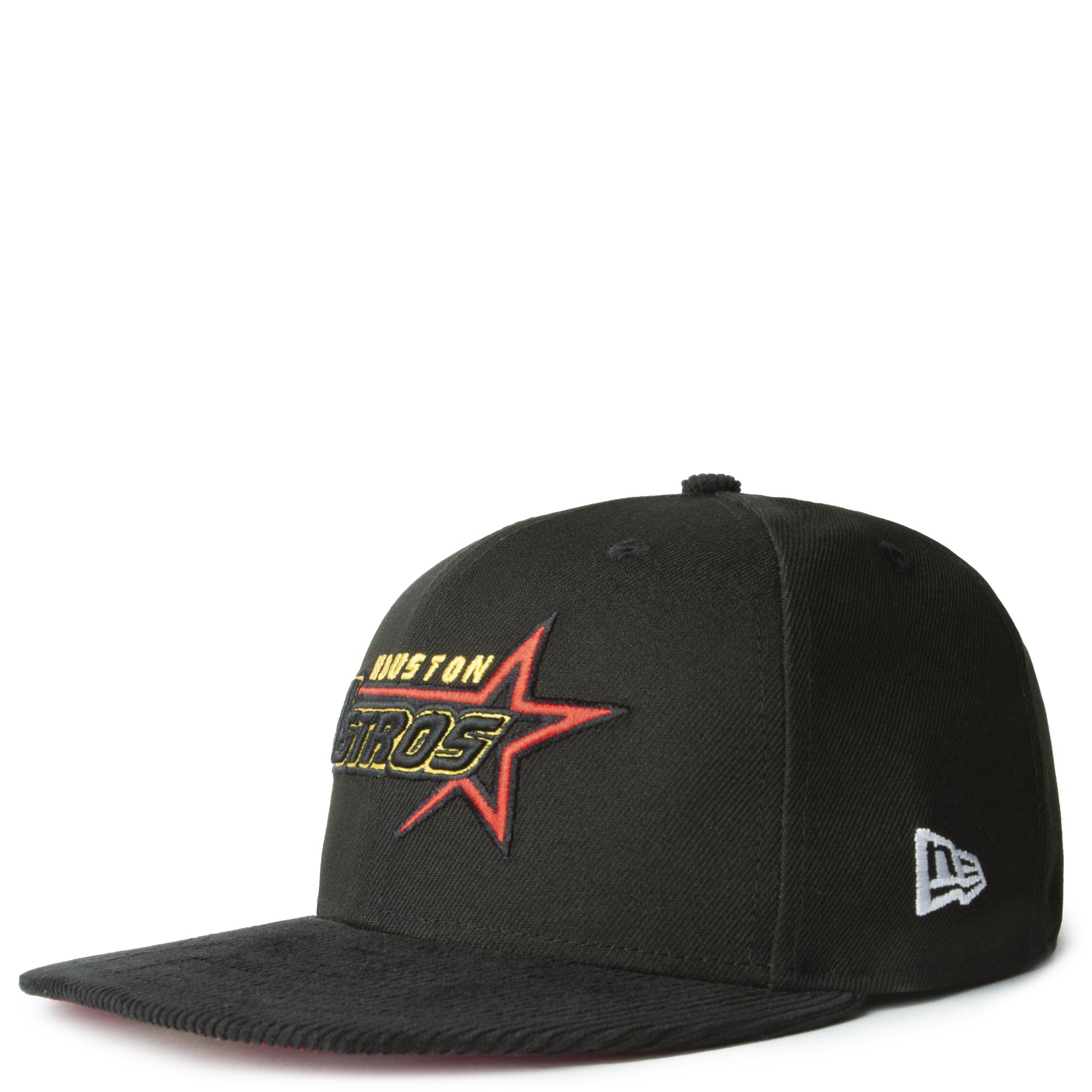 Houston Baseball Hat Black Cooperstown AC New Era 59FIFTY Fitted Black / Terra Cotta | Seashell / 7 7/8