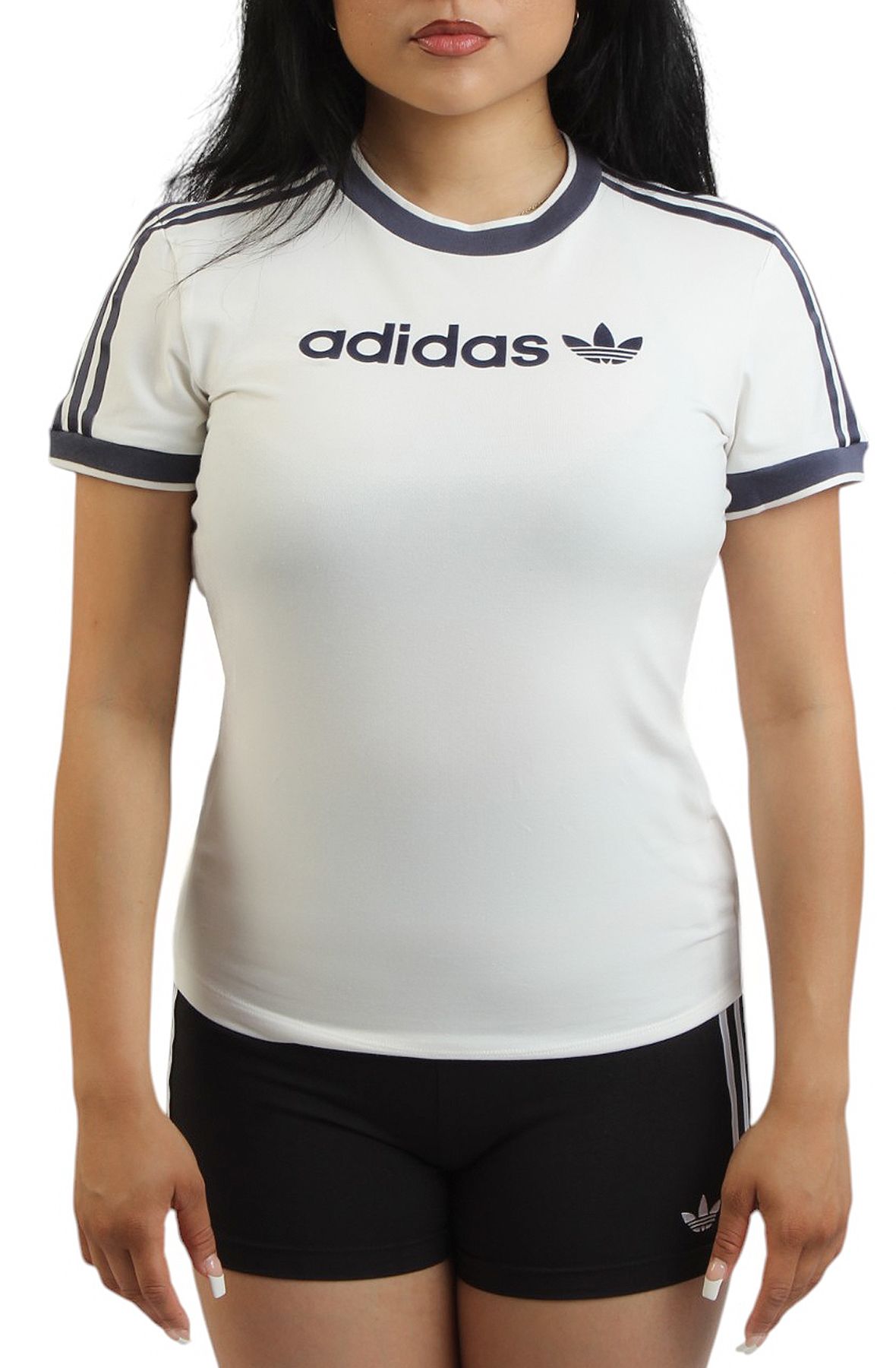 ADIDAS Linear Logo 3-Stripes T-Shirt JD2723 - Shiekh