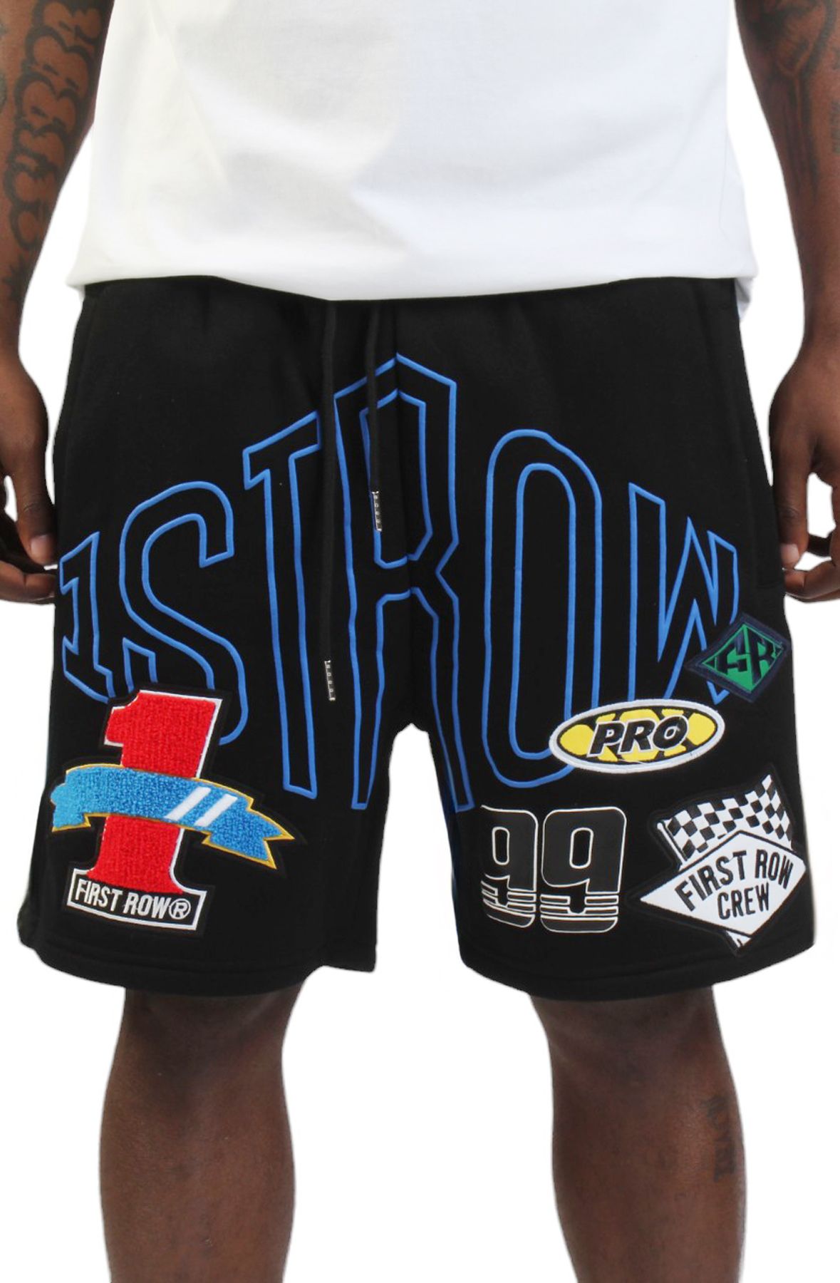FIRST ROW Finish Line Shorts FRB2533-BLK - Shiekh