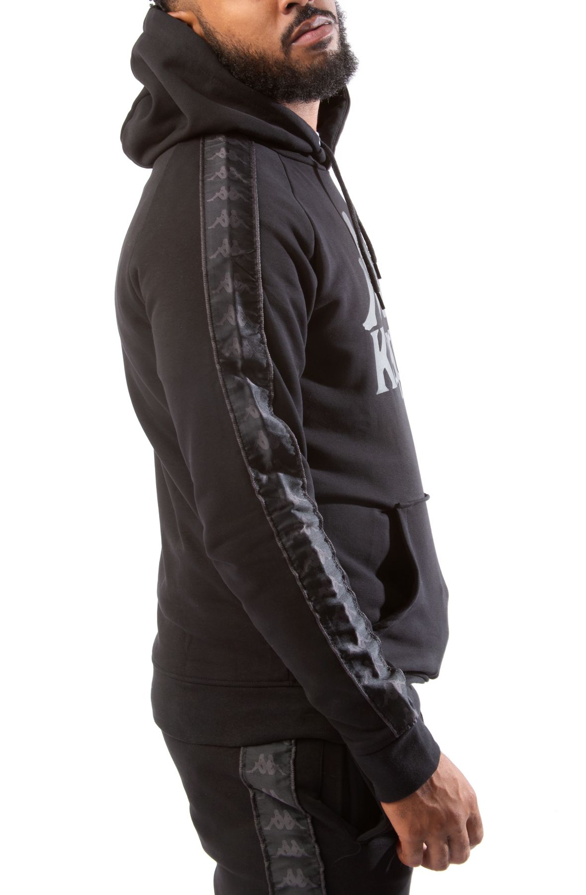 Kawasaki Killa Unisex Hooded Sweatshirt K202153 1001 Black Noir