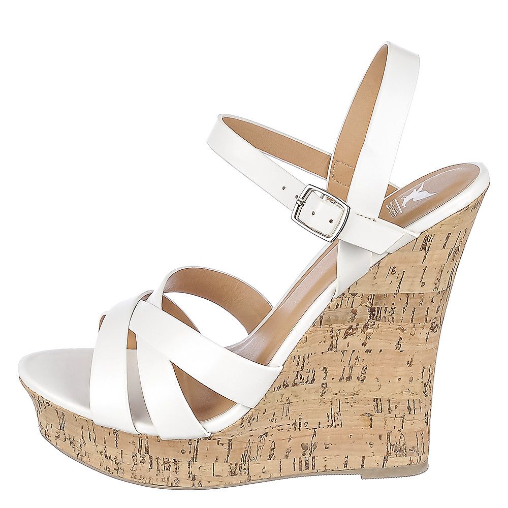 white wedge lace up sandals
