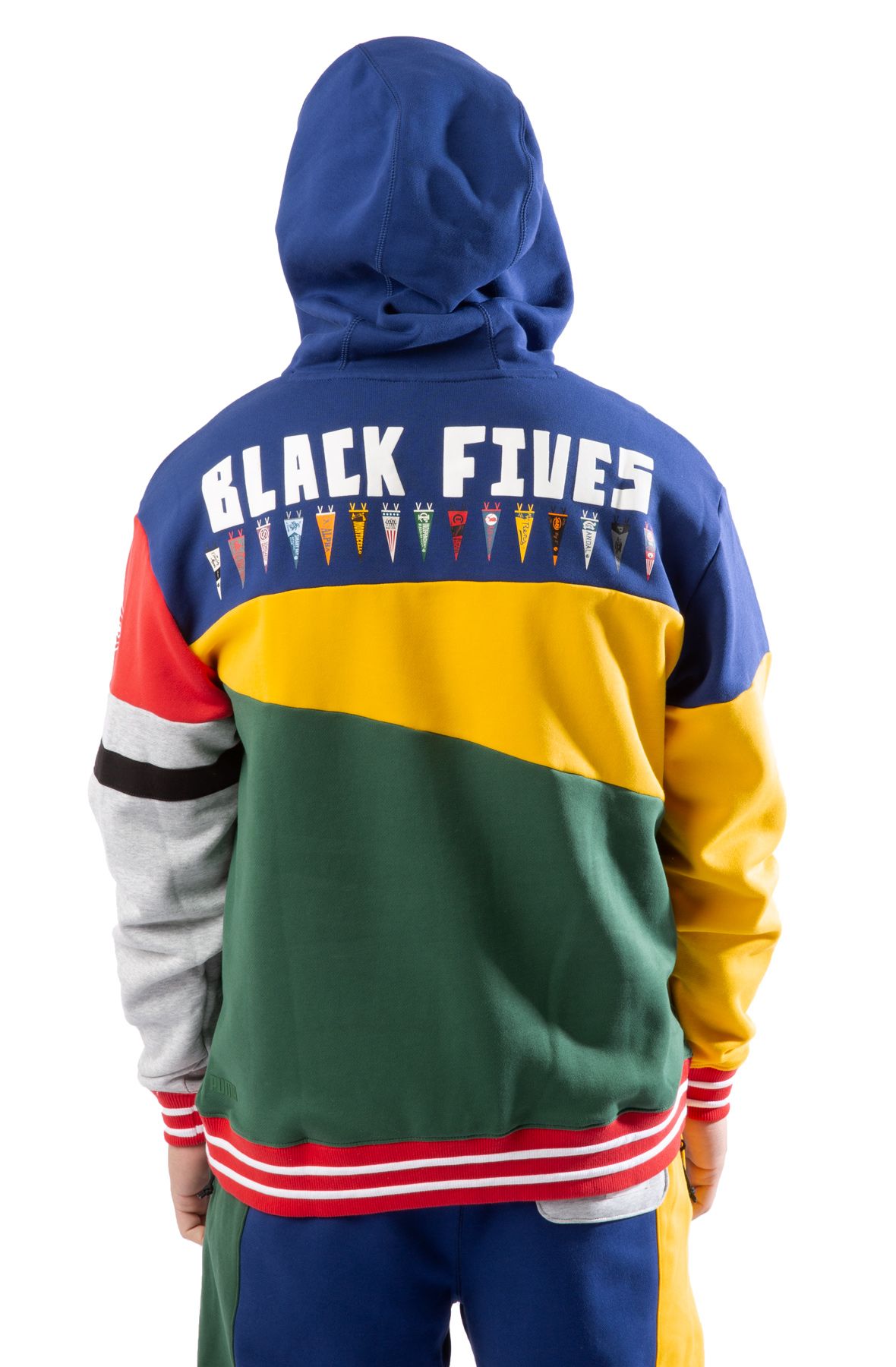 PUMA Black Fives Hoopmen Basketball Hoodie 532447-01 - Shiekh