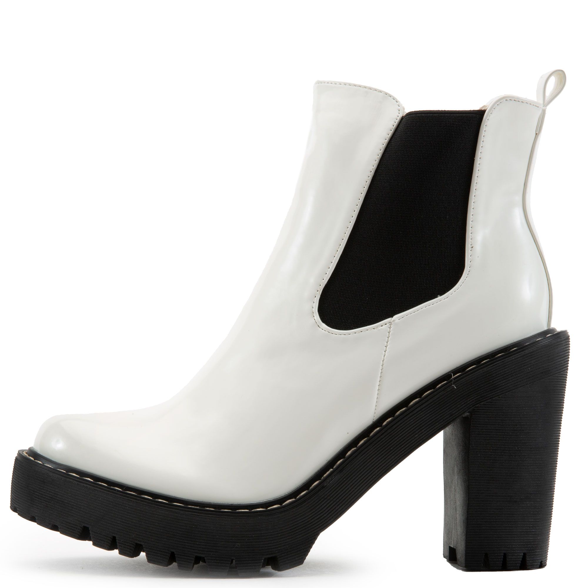 black booties 1 inch heel