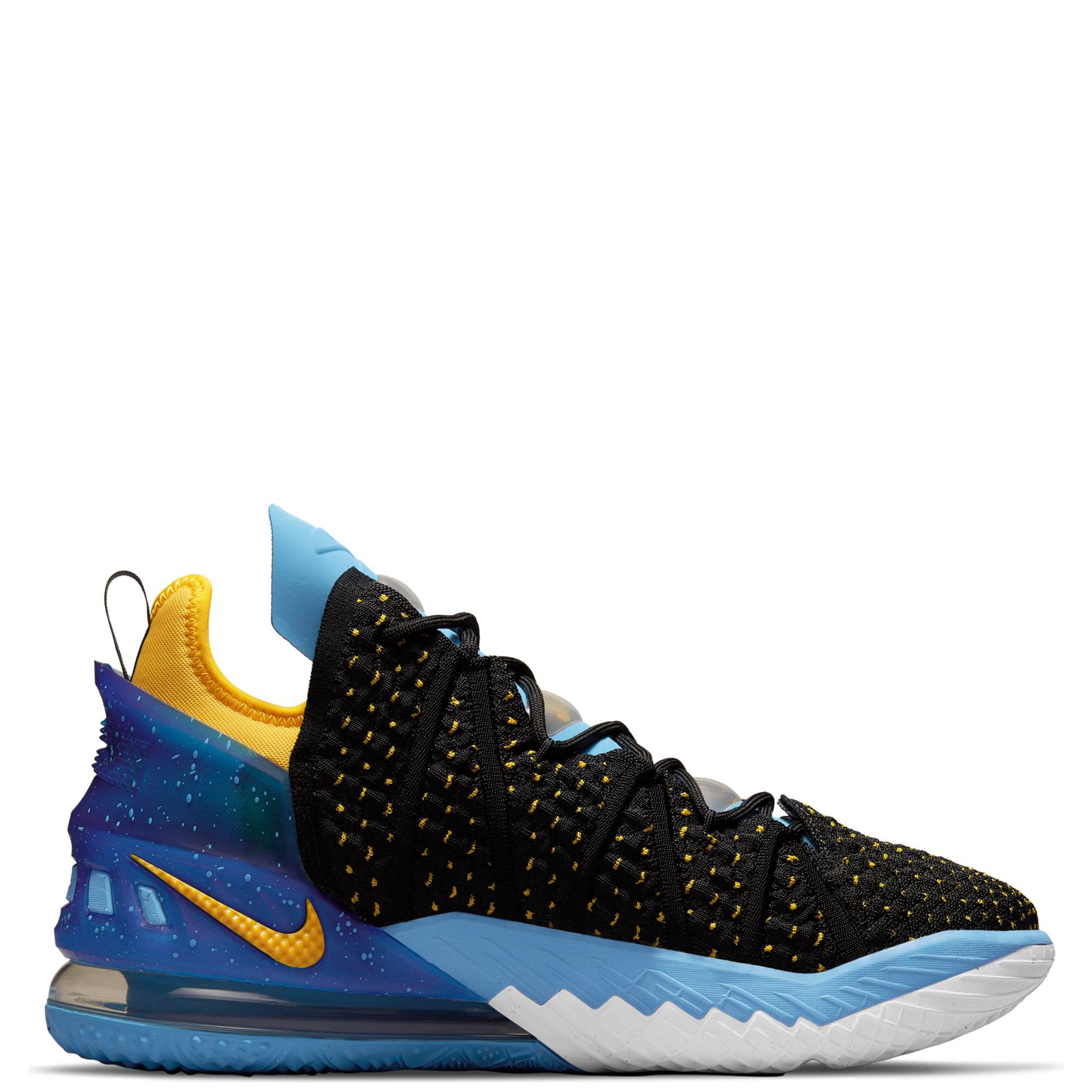 Nike Lebron XVIII Black Gold Men’s Basketball Shoes Lakers CQ9283 004 Multi  Size