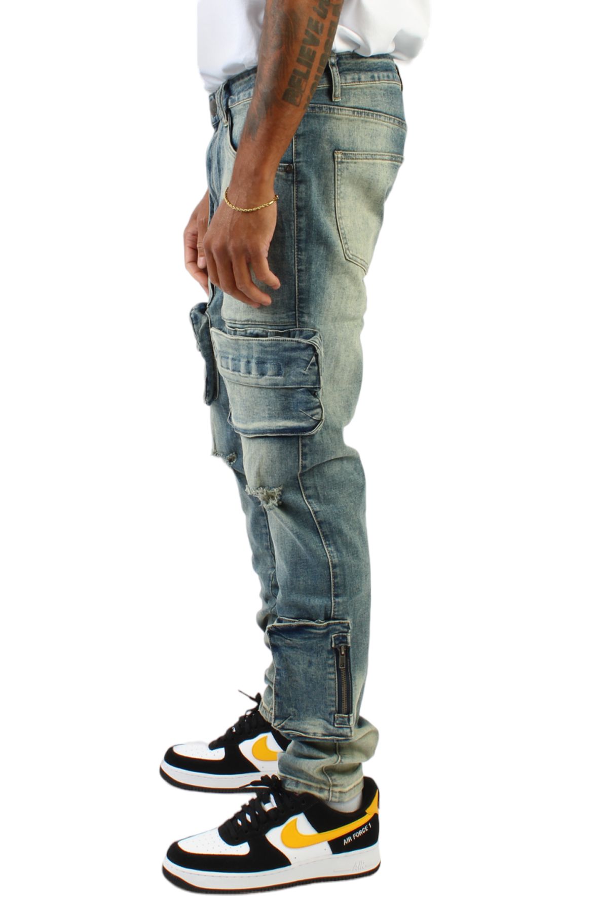 Cargo Pants Air Force 1s With Jeans HIGH CALIBER Side Ops