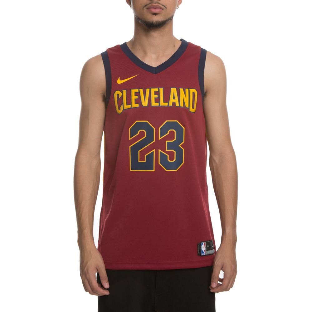  NBA Cleveland Cavaliers Men's Sleeveless Cycling Away Jersey,  Medium, Red : Sports & Outdoors