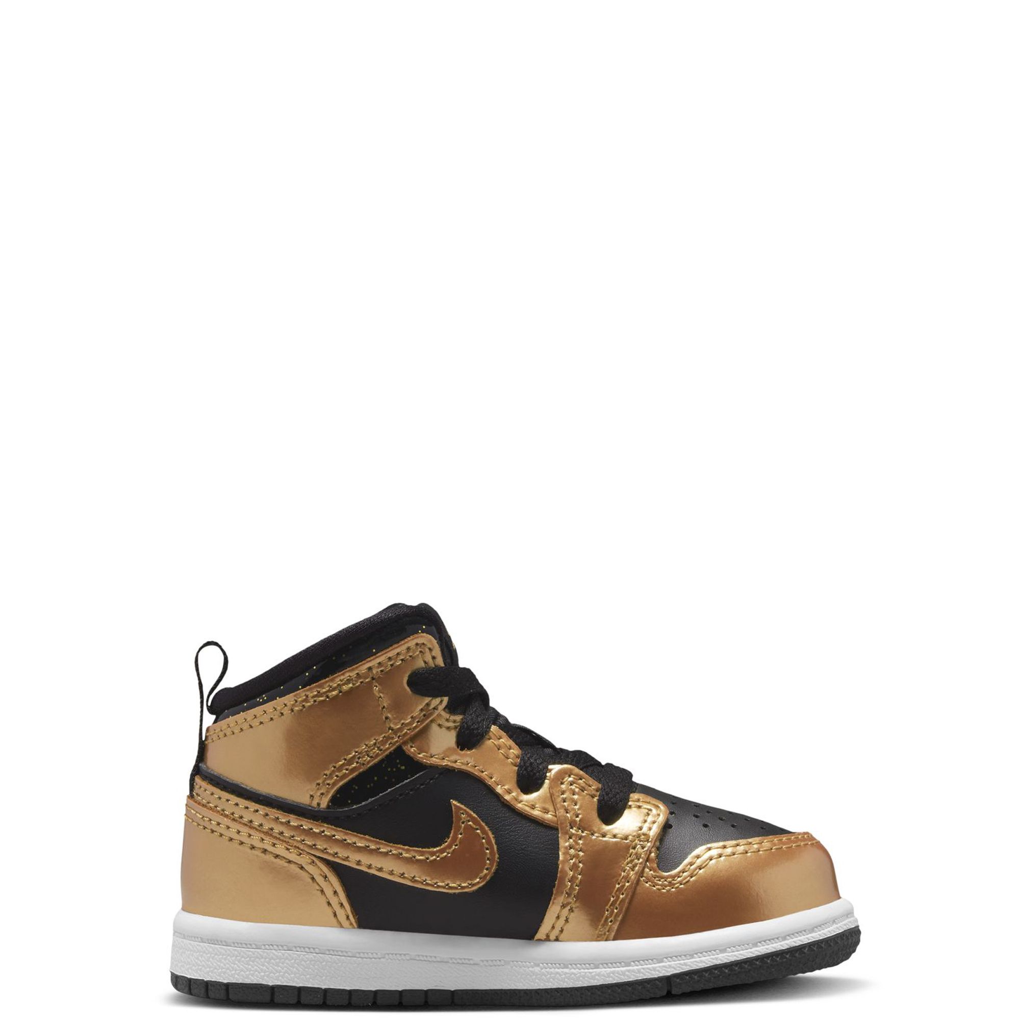 NEW Toddler 5C Nike Air Jordan 1 Mid SE Metallic Gold Black Shoes outlet DR6969-071