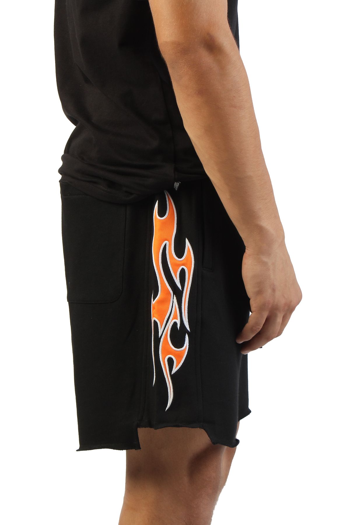 MEMORY LANE Outlaw Flame Fleece Short ML-SU24-519 - Shiekh