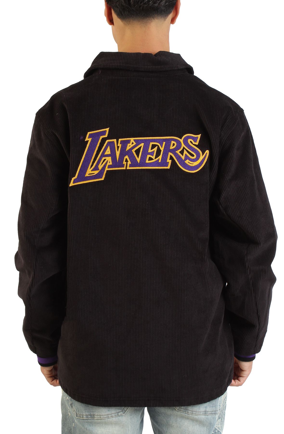 MITCHELL AND NESS NBA Los Angeles Lakers Logo Off The Bus Corduroy
