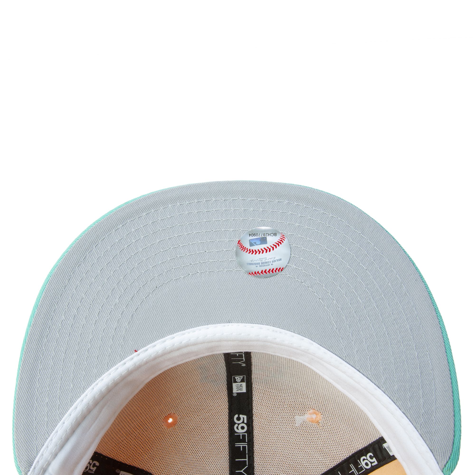 NEW ERA CAPS Tampa Bay Rays Peach Mint 59FIFTY Fitted Hat 70725294