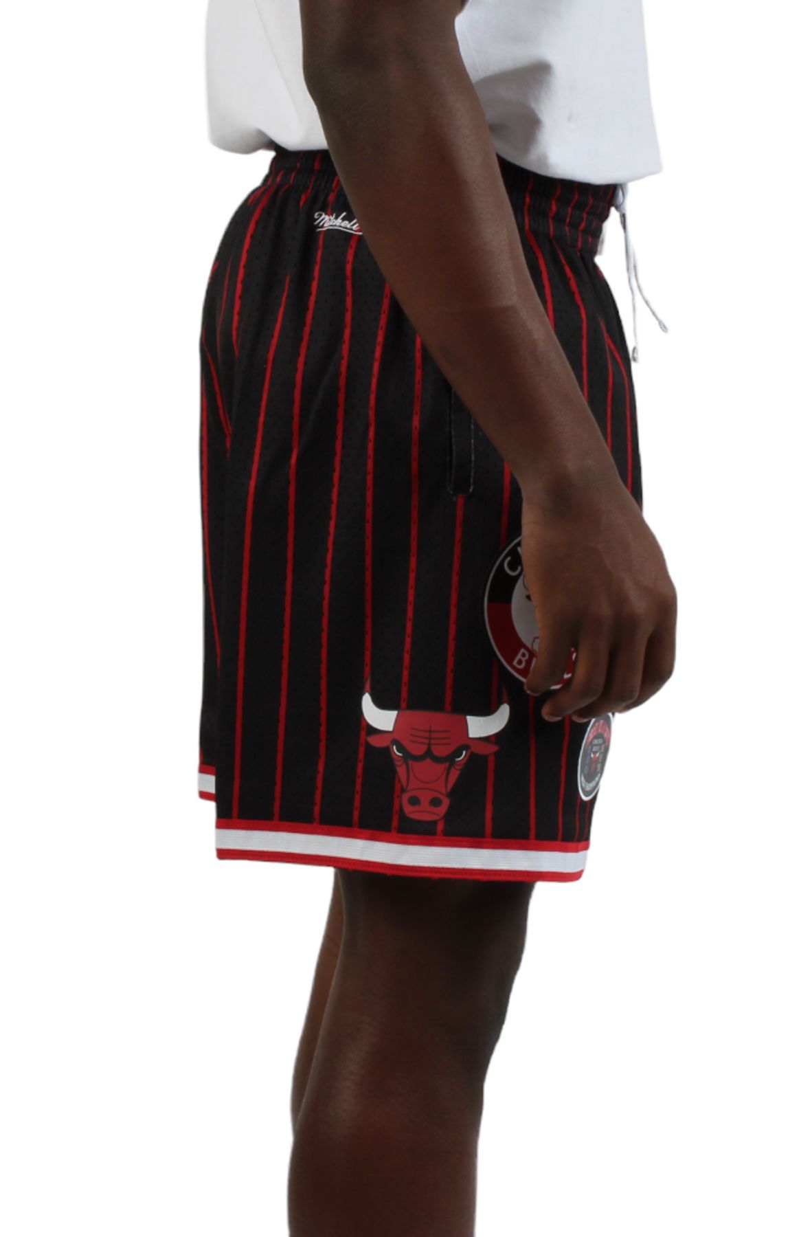 Shop Mitchell & Ness Chicago Bulls City Collection Shorts  PSHR5013-CBUYYPPPBKRD black