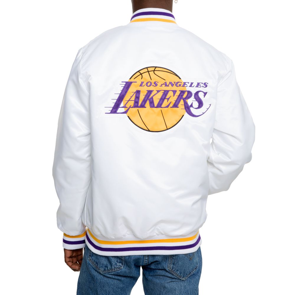STARTER Los Angeles Lakers Blown Up Logo Jacket LS230561 LLK - Shiekh