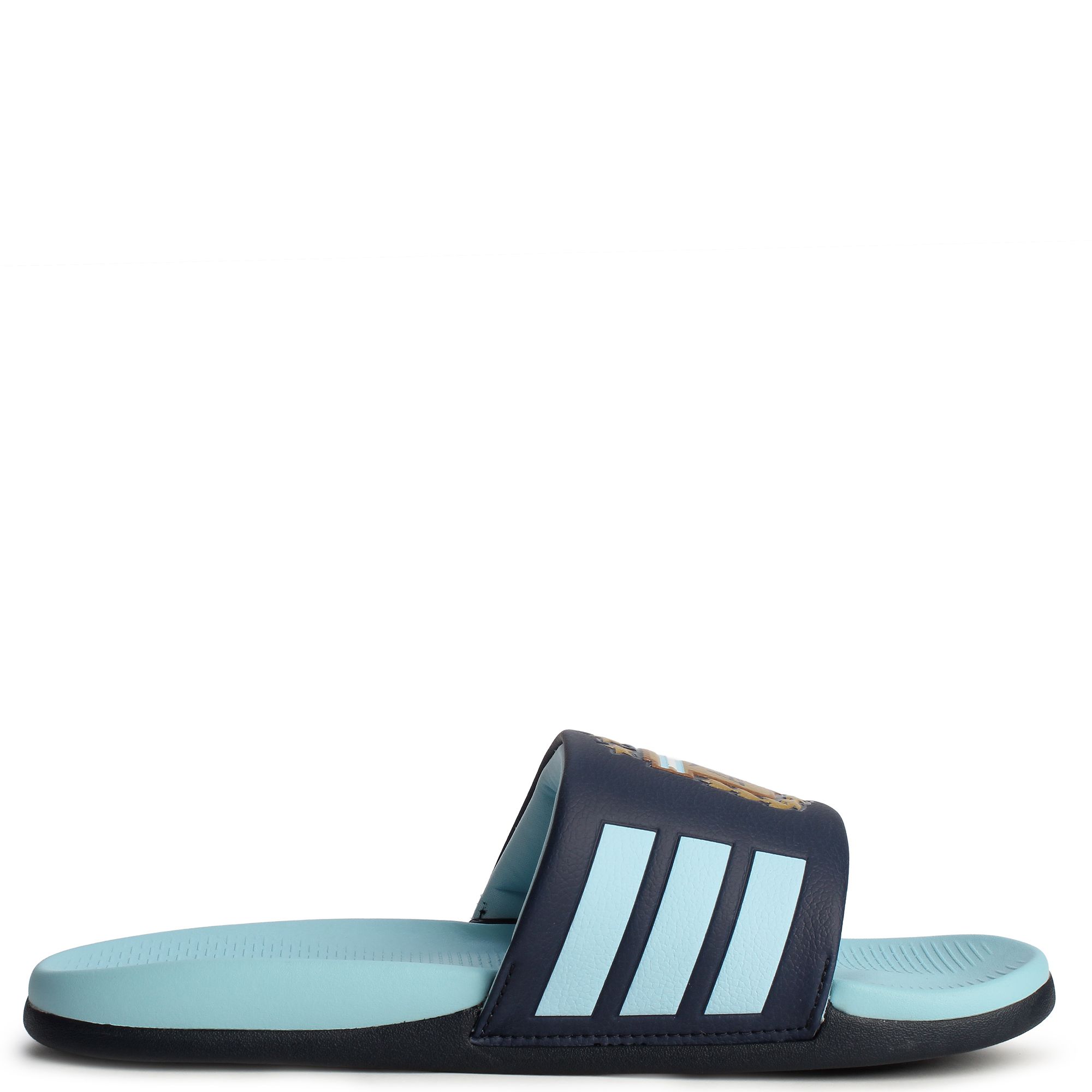 Adidas Adilette Comfort 2.0 Argentina Slide Sandals Mens Size 12 Blue Futbol NEW adidas Argentina Adilette TND Soccer Slides - Black-Light  main image 4