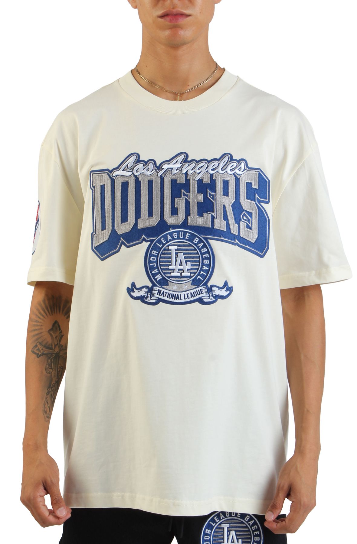 PRO STANDARD MLB Los Angeles Dodgers Team Badge Drop Shoulder T