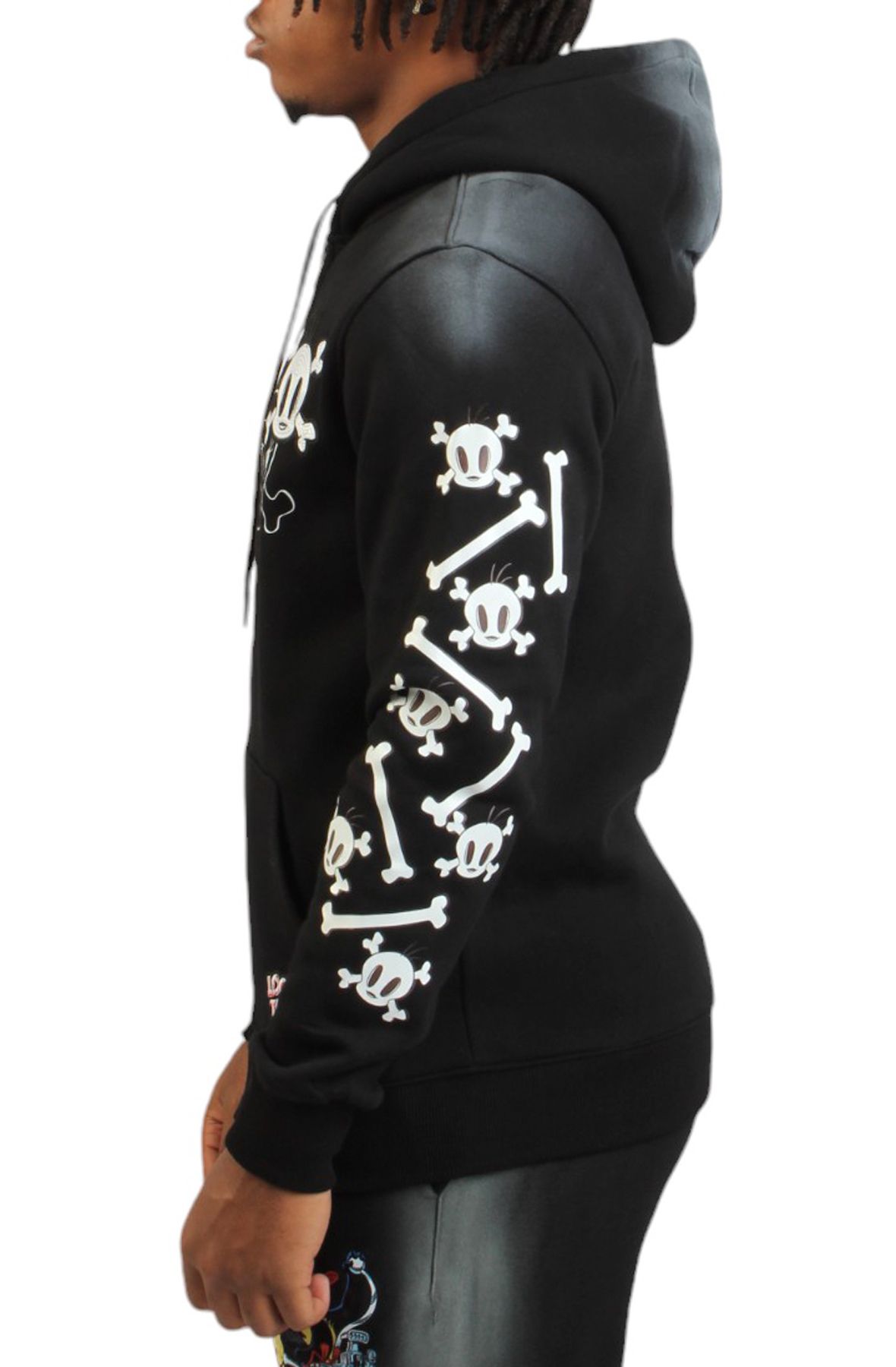 MAXIMA Looney Tunes Tweety Bones Zip Hoodie LT50947-BLK - Shiekh