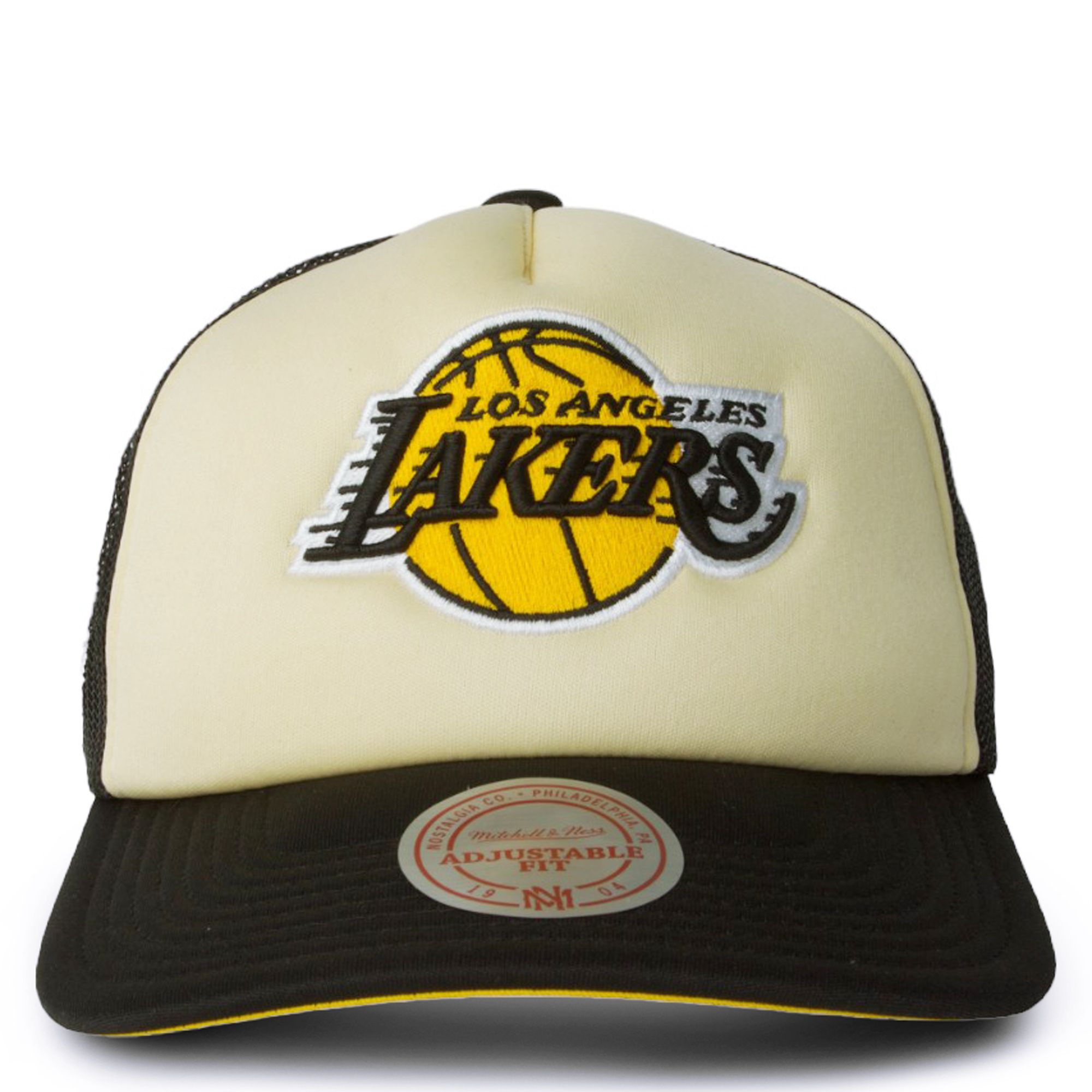Mitchell & Ness Men's NBA 75Th Platinum Lux Trucker Lakers Hats