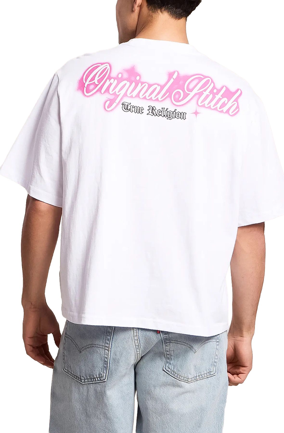 TRUE RELIGION Crystal Logo T-Shirt 110306-1700 - Shiekh