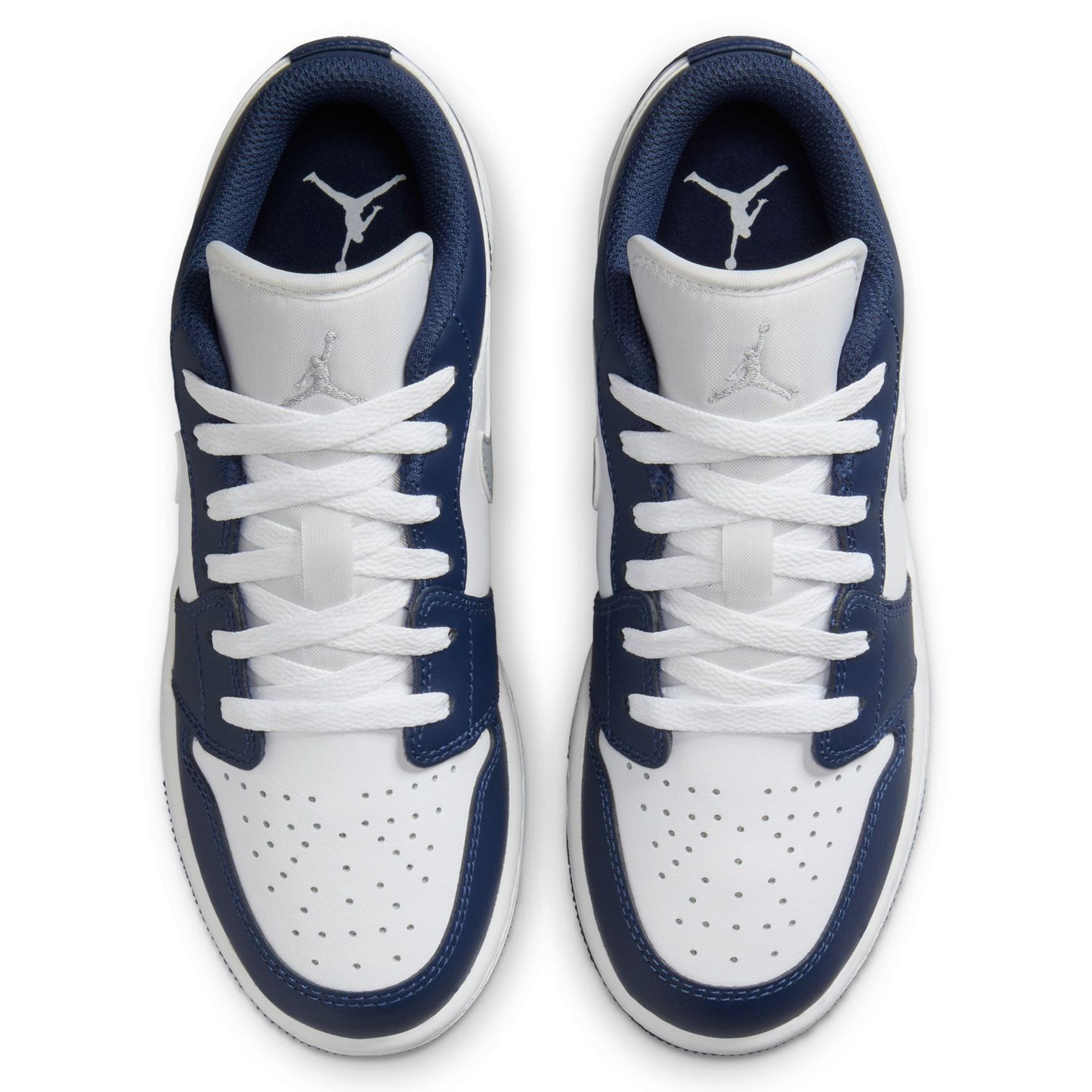 Jordan 1s navy blue and white on sale