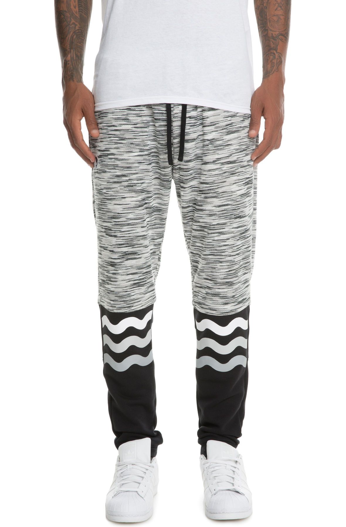 PINK DOLPHIN The Marble Weave Sweatpants in PS21701MWPGR-GRY - Shiekh