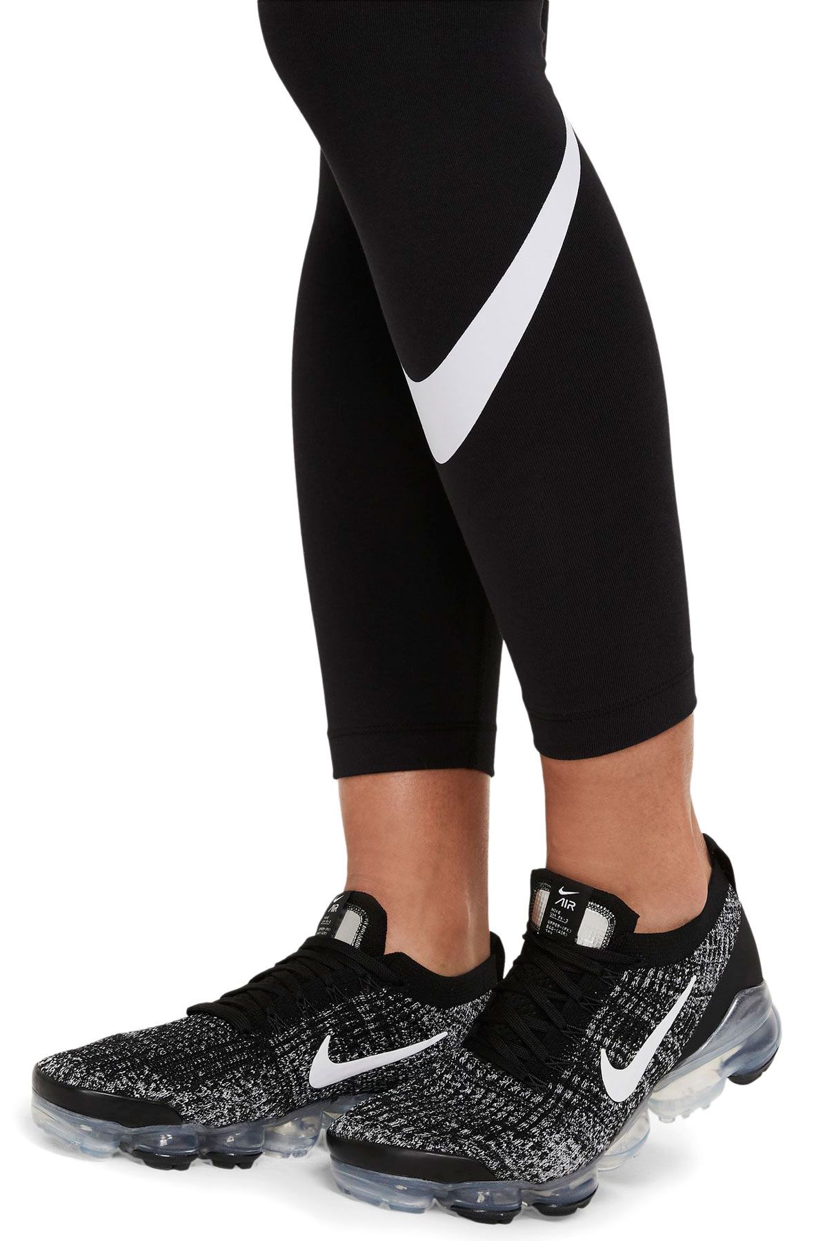 Nike Nike Leggings Women's Small S Mid Rise Graphic Swoosh Black